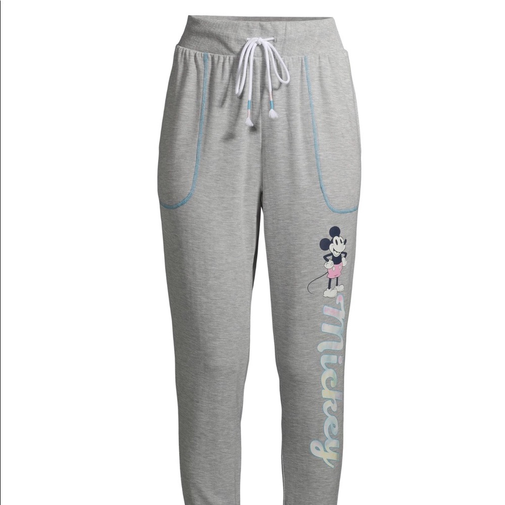 Disney Mickey Mouse Jogger Sleepwear Bottoms New